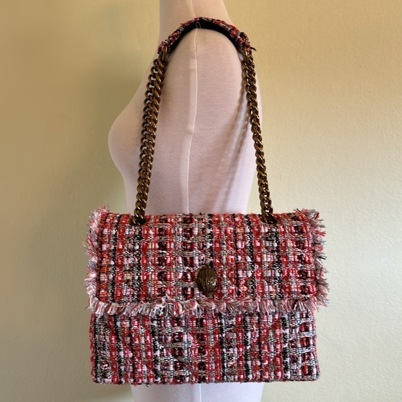 Kurt Geiger Kensington Tweed Orange Bag - Picture 2 of 9